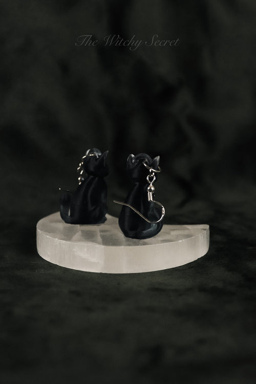 Black Cat Earrings