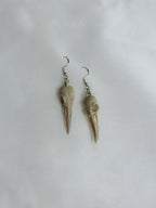 Midnight Raven Skull Drop Earings