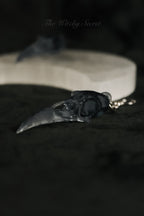 Midnight Raven Skull Drop Earings