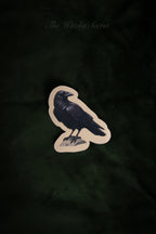 Perched Raven Sticker