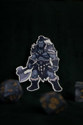 Fighter / Barbarian Half-Orc Vinyl Sticker