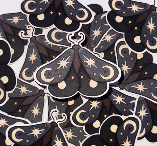 Lunar Moth Sticker