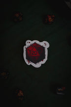 Blood D20 Sticker