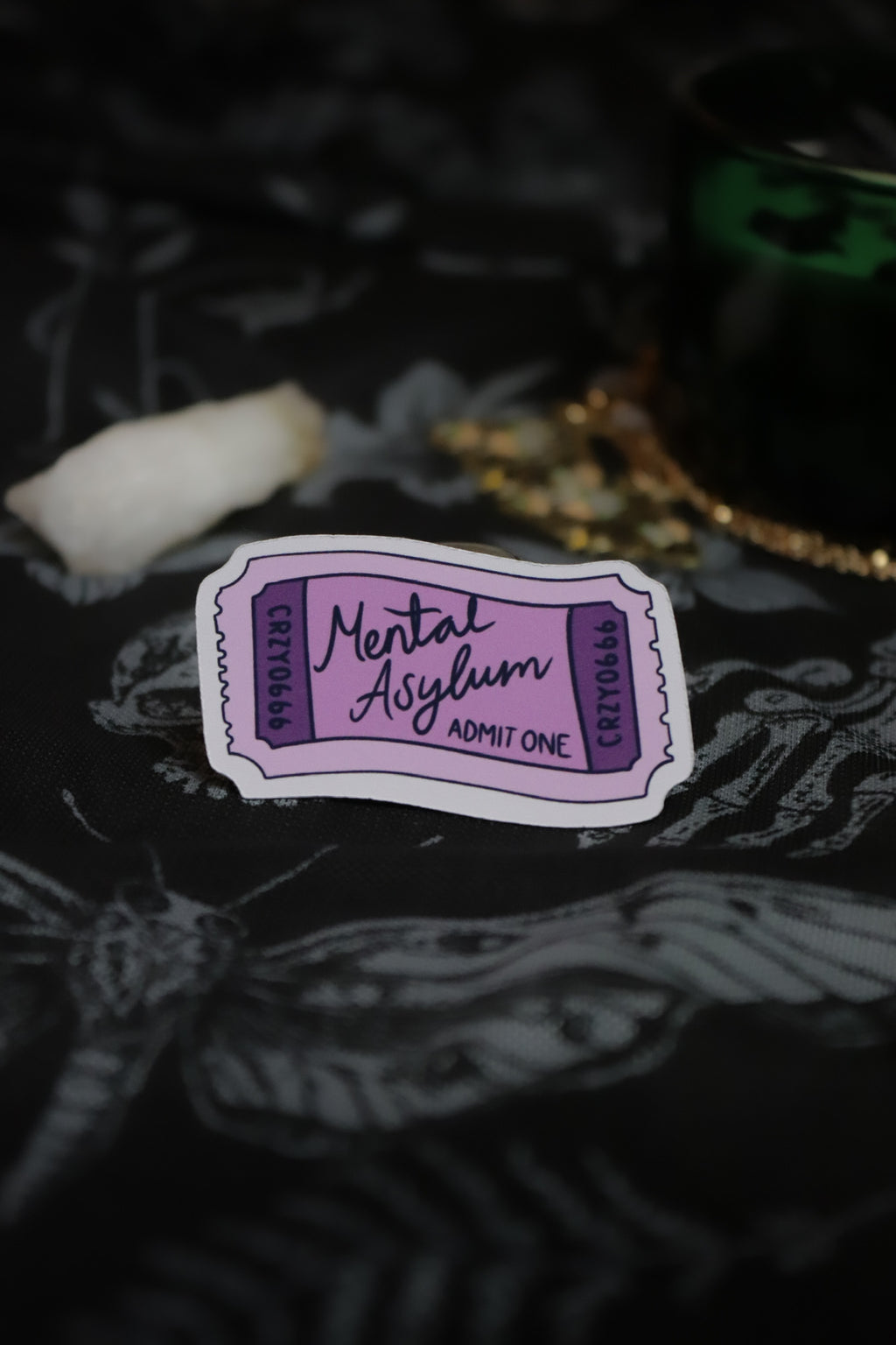 Admit One Ticket Sticker
