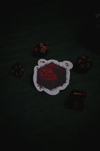 Blood D20 Sticker