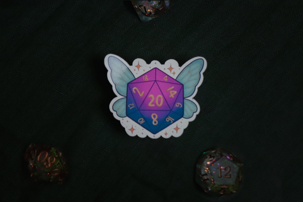 Fairy D20 Sticker